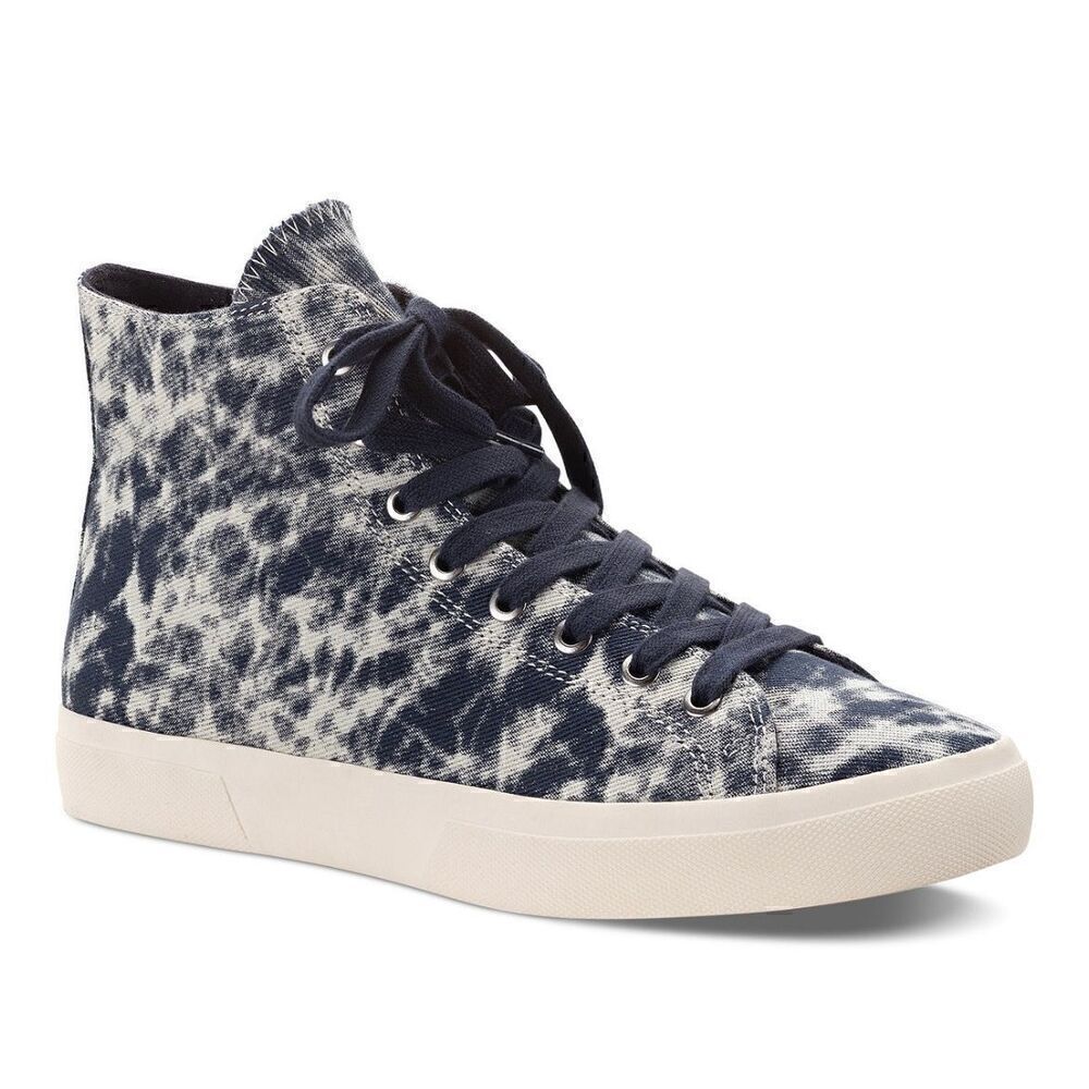 Sun + Stone Men's Mesa Tie Dye  Print Lace-Up High Top Sneakers